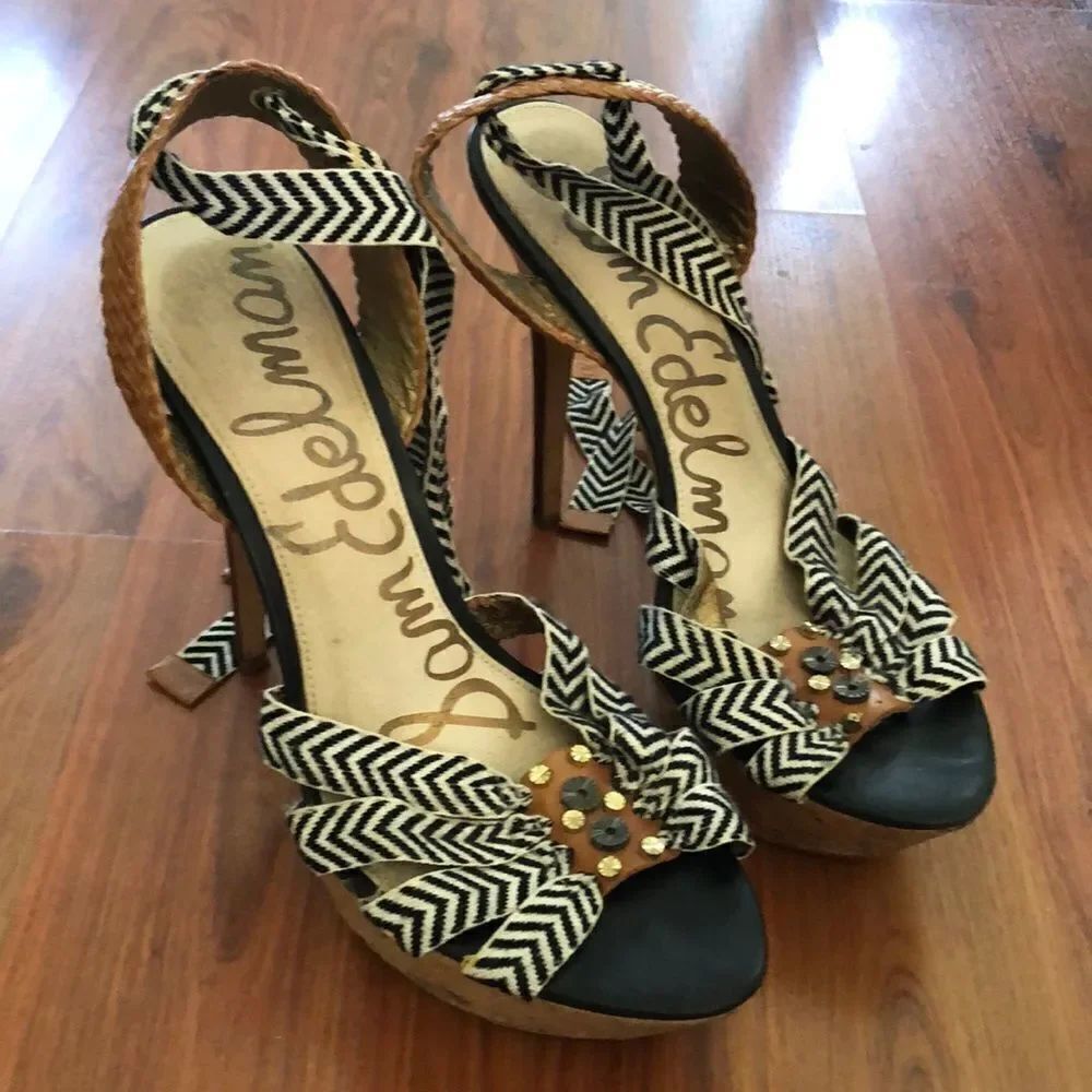 Sam Edelman high platform heels BoHo chic
